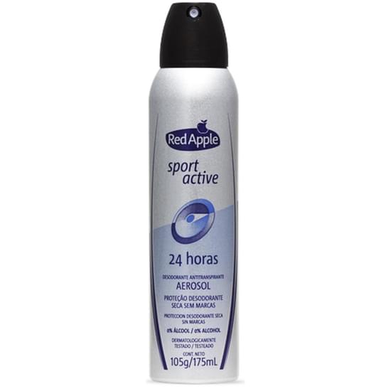 Imagem de Desodorante aerosol masculino red apple sport active 175ml leve 2 pague 1 unidade