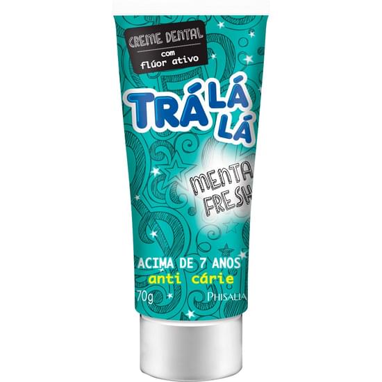 Imagem de Gel dental infantil trá lá lá kids menta fresh 70g