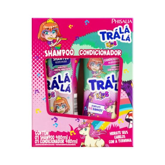 Imagem de Kit banho trá lá lá kids menina hidrakids shampoo 480ml e condicionador 480ml