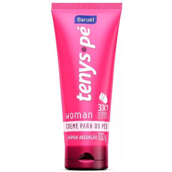 Imagem de Desodorante para pés feminino tenys pé baruel creme 100g