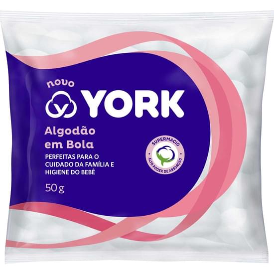 Imagem de Algodão em bolas york pacote 50g