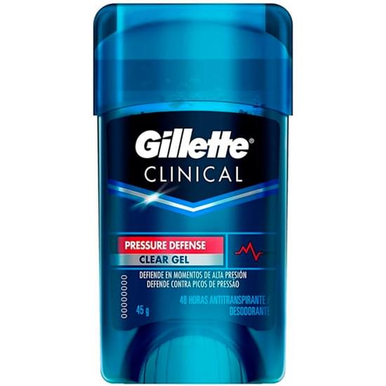 Imagem de Desodorante roll-on masculino gillette pressure defente clinical gel 45g