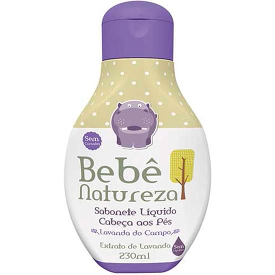 Imagem de Sabonete líquido infantil bebê natureza lavanda do campo cabeça aos pés 230ml