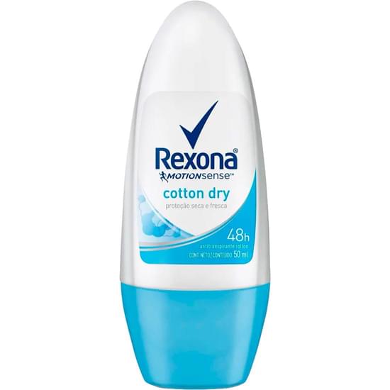 Imagem de Desodorante roll-on feminino rexona cotton 50ml