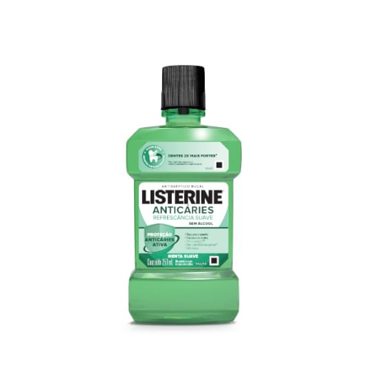 Imagem de Enxaguante bucal listerine sem álcool anticáries 250ml