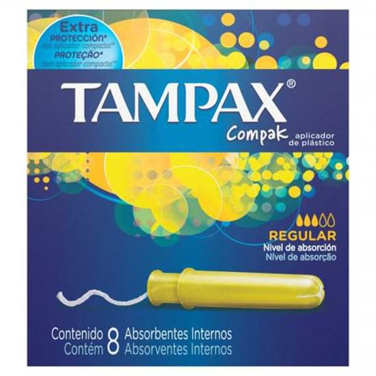 Imagem de Absorvente interno always compak regular tampax | com 8 unidades