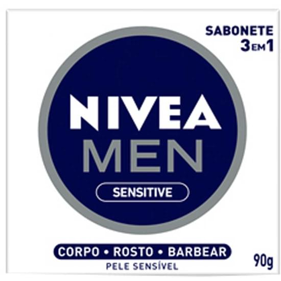 Imagem de Sabonete em barra nivea sensitive 3 em 1 90g