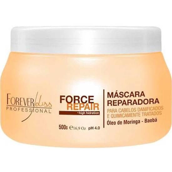 Imagem de Máscara para tratamento forever liss reparadora force repair 500g