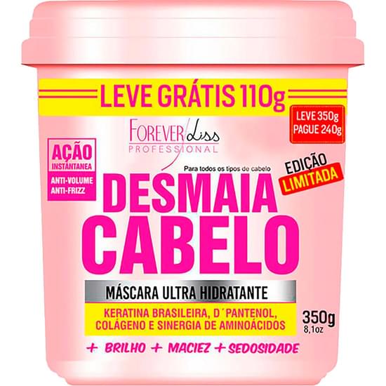 Imagem de Máscara para hidratação forever liss desmaia cabelo edição especial 350g