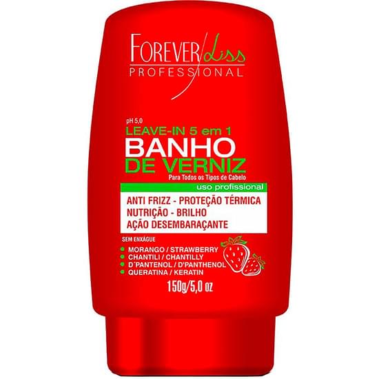 Imagem de Leave-in forever liss banho de verniz morango 150g