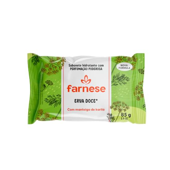 Imagem de Sabonete barra hidratante erva-doce farnese flow pack 85g