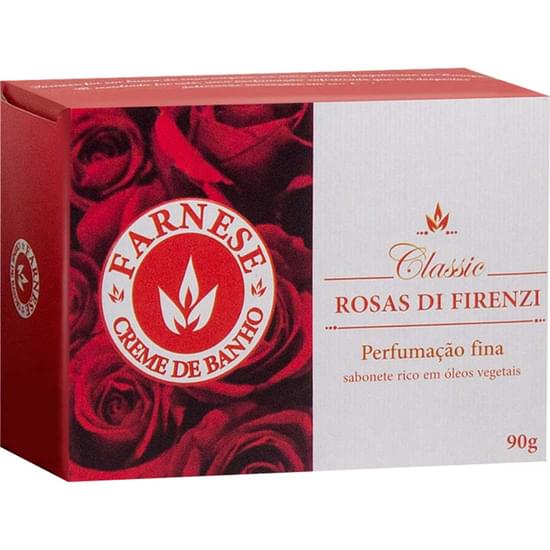 Imagem de Sabonete em barra farnese classic rosas di firenzi 90g