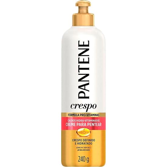 Imagem de Creme para pentear pantene cachos hidra-vitaminados crespos definados e hidratados 240ml