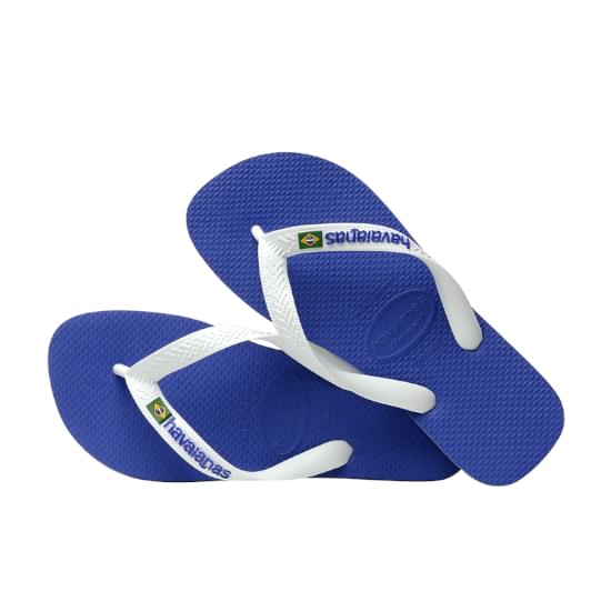 Imagem de Sandália havaianas unissex brasil logo azul naval 35/36