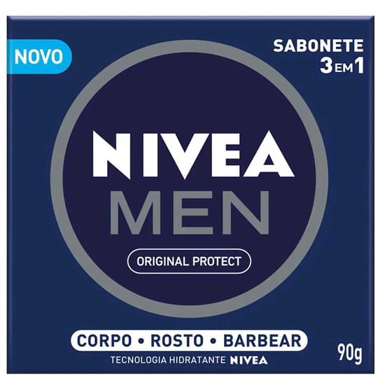 Imagem de Sabonete em barra nivea men original 3 em 1 90g