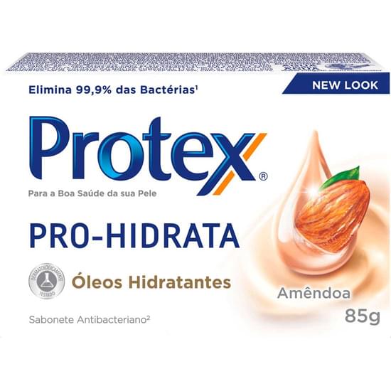 Imagem de Sabonete em barra antibacteriano protex pro hidrata amêndoa 85g