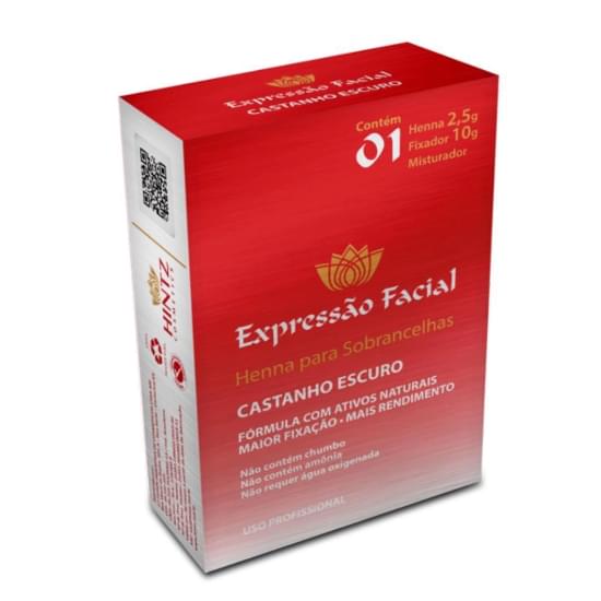 Imagem de Exp.facial kit henna castanho claro 2,5g