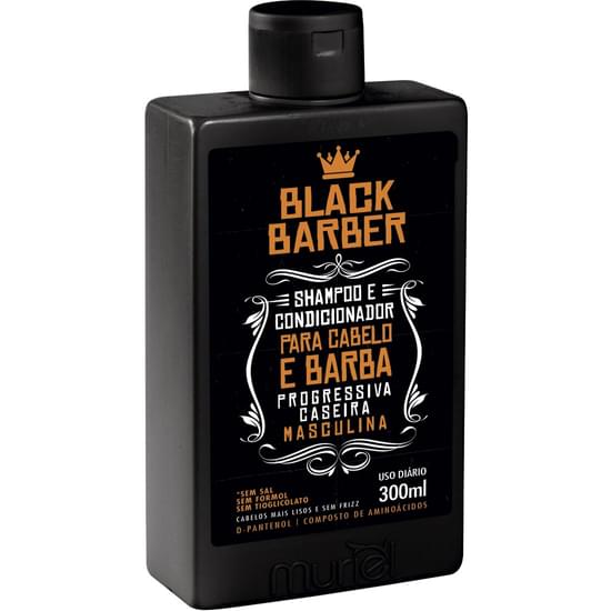 Imagem de Shampoo e condicionador muriel black barber 300ml