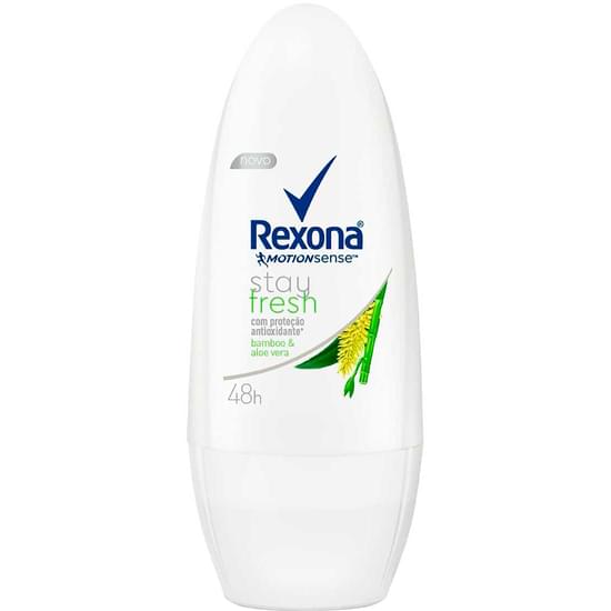 Imagem de Desodorante roll-on feminino rexona bamboo e aloe vera compacto 30ml | com 6 unidades