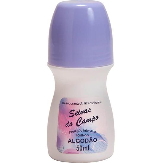 Imagem de Desodorante roll-on feminino seiva do campo algodão 50ml