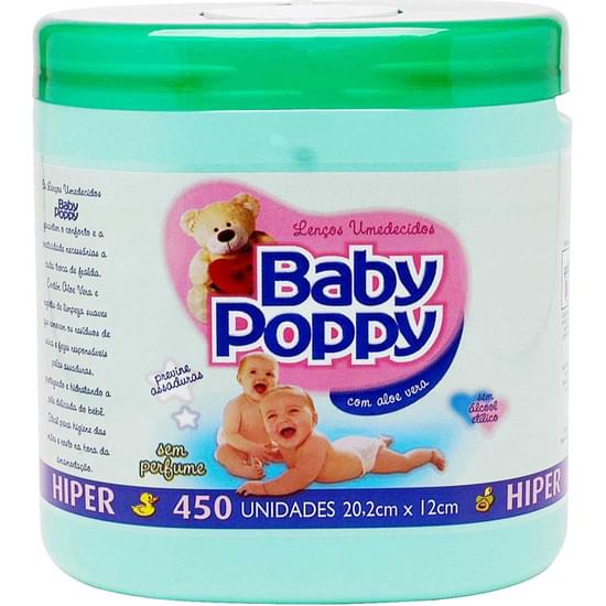 Imagem de Lenço umedecido baby popy hiper verde | com 450 unidades