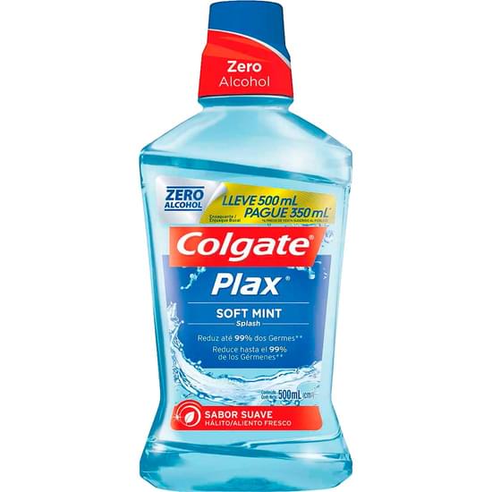 Imagem de Enxaguante bucal colgate plax soft mint 500ml promo leve 500ml pague 350ml