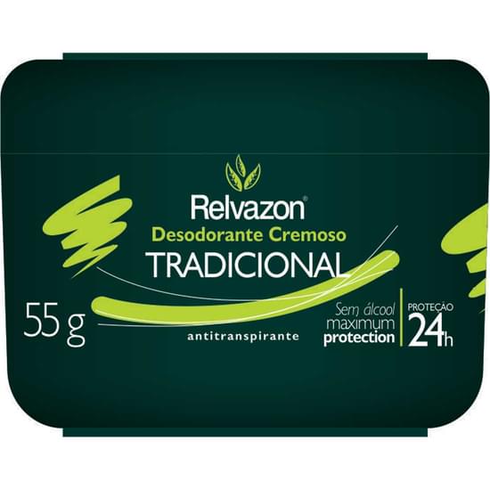 Imagem de Desodorante em creme unisex relvazon tradicional 55g