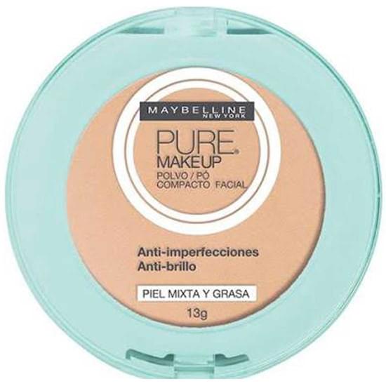 Imagem de Pó compacto facial arena natural pure make up maybelline 13g