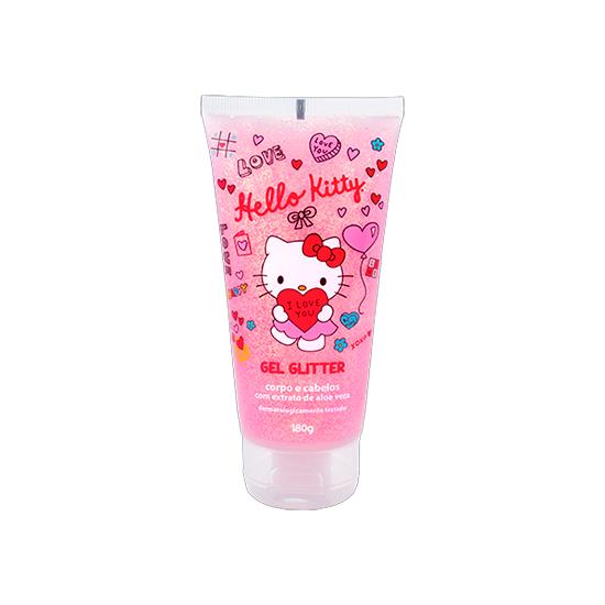 Imagem de Hello kitty gel glitter corp e cab 180g