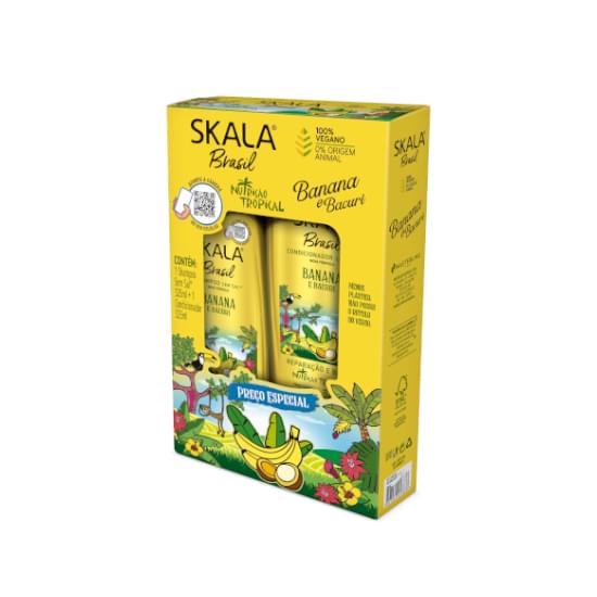 Imagem de Kit skala bomba banana shampoo 325ml e condicionador 325ml