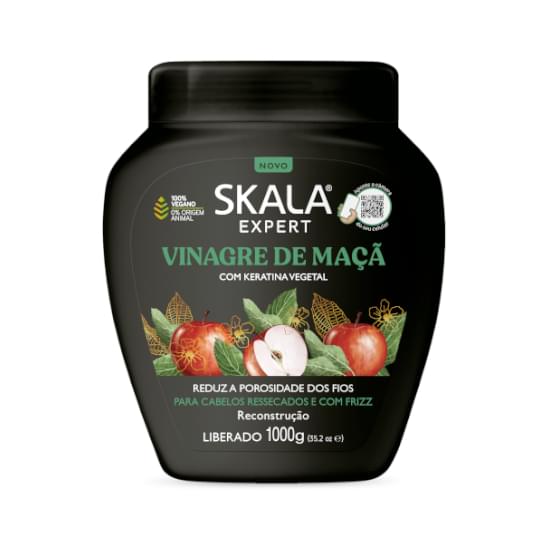 Imagem de Creme para tratamento skala vinagre de maçã com keratina 1kg