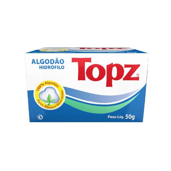 Imagem de Algodão hidrófilo topz rolo 50g