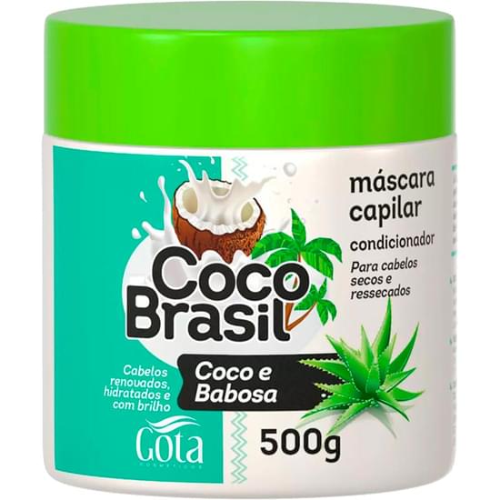 Imagem de Máscara para hidratação coco brasil coco e babosa 500g