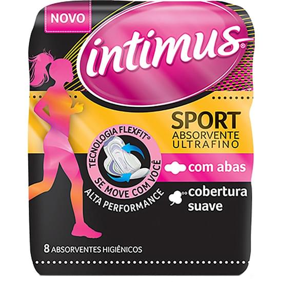 Imagem de Absorvente diário intimus com abas ultrafino suave sport | com 8 unidades