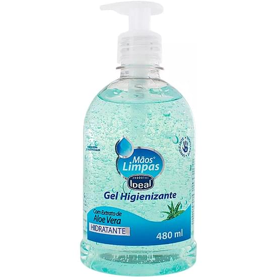 Imagem de Gel higienizante ideal mãos limpas 480ml grátis gel 60ml