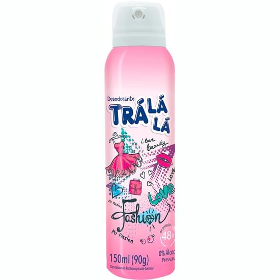 Imagem de Desodorante aerosol infantil trá lá lá kids fashion 150ml