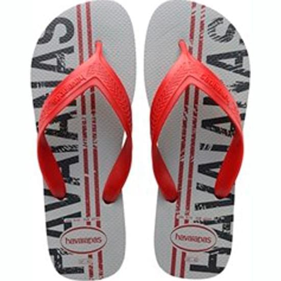 Imagem de Sandália havaianas masculino top max logo mania cinza gelo 35/36