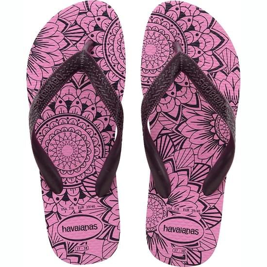 Imagem de Sandália havaianas feminina color mandala rosa batom 39/40