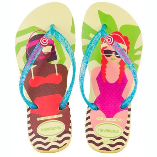 Imagem de Sandália havaianas feminina cool amarelo polén 37/38