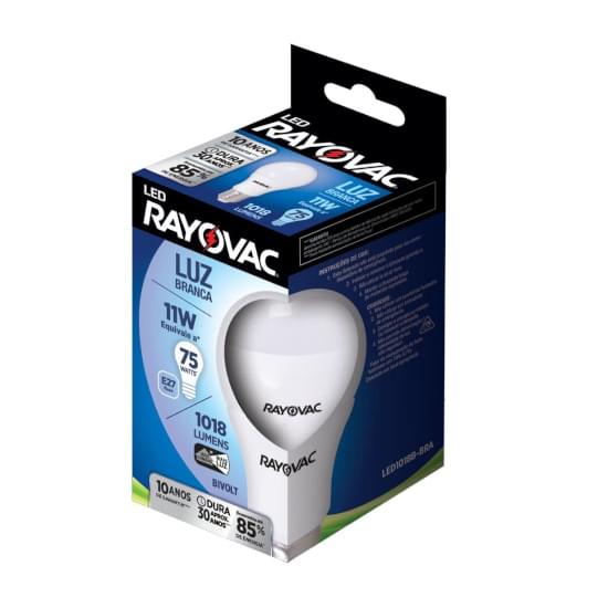 Imagem de Lâmpada rayovac bulbo led branca bivolt 11w