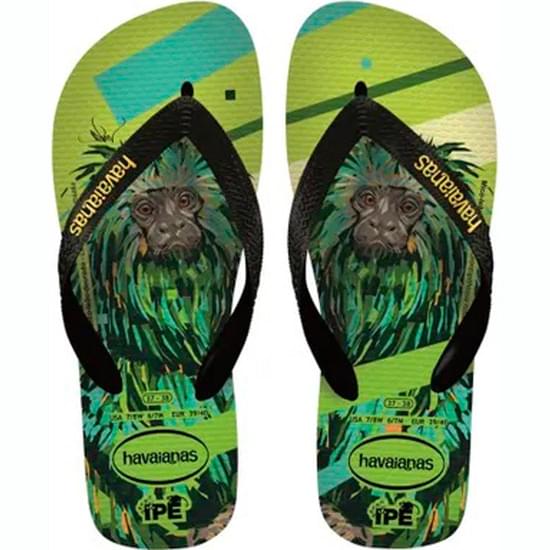 Imagem de Sandália havaianas masculino ipe amarelo neon e preto 41/42