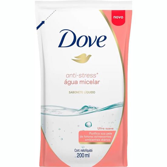 Imagem de Sabonete líquido dove anti-stress água micelar refil 200ml