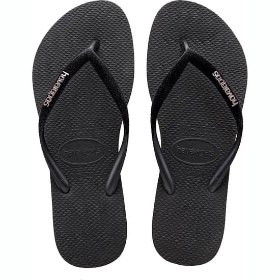 Imagem de Sandália havaianas feminina slim velvet preto 35/36