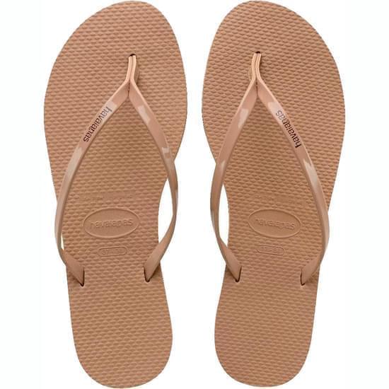 Imagem de Sandália havaianas feminina you metallic rosé gold 39/40