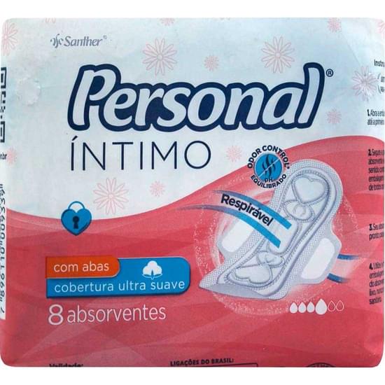 Imagem de Absorvente diário personal com abas suave | com 8 unidades