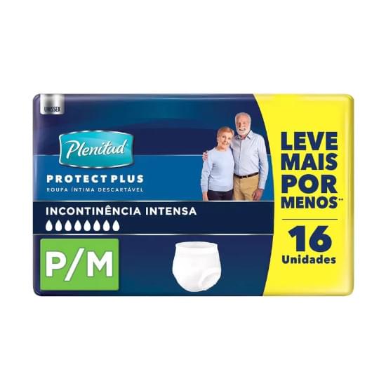 Imagem de Roupa íntima plenitud protect plus tamanho p/m | com 16 unidades