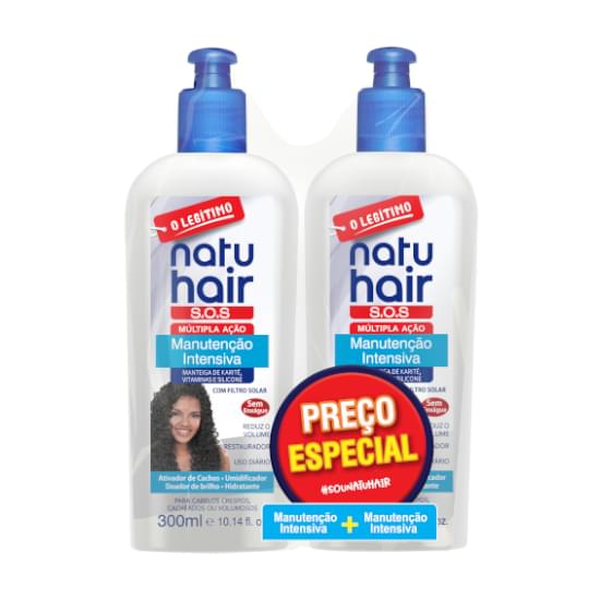 Imagem de Manutenção intensiva natu hair tradicional hidratação prolongada (300ml+300ml)