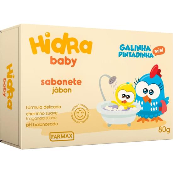 Imagem de Sabonete em barra infantil hidra baby galinha pintadinha 80g