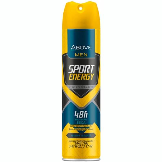 Imagem de Desodorante above aeroso sport energy men 150ml/90g