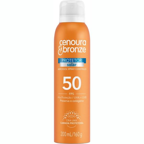 Imagem de Protetor solar cenoura e bronze fps 50 aerosol 200ml